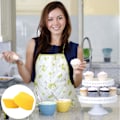Pikkukuva 6 / 7: Pienet paperiset cupcake-kotelot, rasvattomat cupcake-kotelot leivontaan, minikuppikakkupaperit, muffinikupit, cupcake-vuorat, paperileivonta Yellow