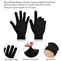 Miniatyrbillede 3 af 5: Magiske Vinterhandsker Unisex Handsker Strikkede Elastiske Votter Varme Handsker black