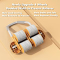Miniatyrbilde 3 av 7: Abs Roller Wheel med timer, Abdominal Exercise Roller Elbow Support kjerneøvingsutstyr, Automatisk tilbakeslag Abdominal Wheel med knematte for F Orange