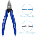 Miniatyrbild 6 av 8: 1 st Wire Cutter, Fjäderbelastade Sidoklippare Flush Cutters, Diagonal Cutters Precision Sidoklippare, Diagonal Tång i CRV-stål, Tungt #2 1PC #2 1PC