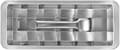 Stainless Steel Ice Cube Tray with 18 Compartments, Removable Metal Ice Cube Maker with Handle, Easy Release and No Plastic Ice Molds