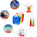 Miniatyrbild 6 av 8: Litres hopfällbar vattenbehållare, BPA-fri plastvattenbärare hopfällbar vattenpåse set om 3 för utomhuscamping, vandring. Assorted