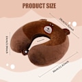 Miniatyrbilde 2 av 7: Pute Cartoon Dyre Nakkestøtte Pute 30 * 30cm Memory Foam Nakkepute U-formet Elastisk Barn Reisepute Bærbar U-formet Pude for H 30*30cm