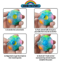 Miniatyrbild 3 av 5: Magisk regnbågsboll, Fidget Ball Puzzle Game Rolig stressavlastare Magisk boll Hjärngymnastik Boll Leksaker för barn tonåringar och vuxna (blå)