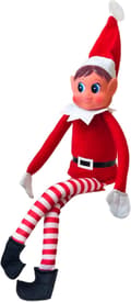 Funny and playful Elves Behavin' Badly figure with soft body and vinyl face, red