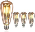 4 st Edison retro glödlampor, retro glödlampor LED dekorativa glödlampor, E27-ST64-8W