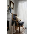 Miniatyrbild 8 av 8: Gardinstång i vit PVC, 3 meter lång, med 8 öglor och 8 krokar White