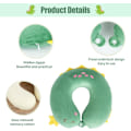 Miniatyrbilde 3 av 7: Pute Cartoon Dyr Nakkestøtte Pute 30 * 30cm Memory Foam Nakkepute U-formet Elastisk Barn Reisepute Bærbar U-formet Pude for B 30*30cm