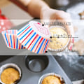 Miniatyrbillede 3 af 7: Rød, blå og hvid papir cupcake-forme, King Charles kroningsdekorationer, bagekopper, cupcake-forme til bagning, mini muffin-forme, muffin-kopper White/Red/Blue