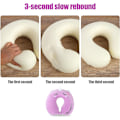 Miniatyrbilde 4 av 7: Pute Cartoon Dyre Nakkestøtte Pute 30 * 30cm Memory Foam Nakkepute U-formet Elastisk Barn Reisepute Bærbar U-formet Pude for D 30*30cm