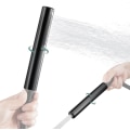 Miniatyrbilde 1 av 8: Håndholdt dusj håndholdt dusjspray baderom dusjstav høytrykks luksus hånddusj messing høystrøms hånddusjhode, dobbeltfunksjoner Matte Black Dual Functions Style