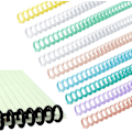 Miniatyrbillede 1 af 7: 10 stk. Bindingskamme 30 Ringe Kam Bindingsrygge Spiralbindningsmaskine Plastik Spiral Bogbinder til Lærer Student Dokument Notesbog Fil Mak