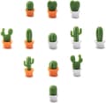 Decorative Refrigerator Magnets, Perfect Fridge Magnets for Home, Office, and Personal Use (12 Pcs Cactus)