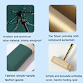 Miniatyrbillede 3 af 6: Foldbar Rejse Paraply, 6 Ribber Mini Paraply Kompakt Bærbar Vindtæt Paraply med Opbevaringspose Mini Rejse Paraply Foldbar Solparaply Vindtæt Green