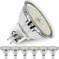 Miniatyrbilde 1 av 6: 6X 5W MR16 LED-pærer, GU5.3 LED-lyspærer dagslys hvitt 4500K, 2-pin spotpærer 12V, energisparende lyspærer erstatter 45W halogen Neutral White 6 Count (Pack of 1)