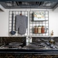 Miniatyrbillede 6 af 7: Kurv, krogstativ og hængende hylde | Tilbehør til vægtremme | Tilbehør til gitterpanel | Kurv til vægtremme, displayhylde Black Accessories set 3