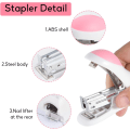 Miniatyrbillede 4 af 6: Mini Effortless Desktop Staplers med 400 Standard 26/6 Staples, 2-24 Sheet Capacity, Inkluderet indbygget hæfteklammefjerner, Sød hæfteklamme gave til Stu