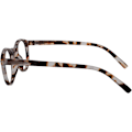 Miniatyrbilde 6 av 6: Lesebriller Kule Runde Ramme Fjærhengsler Riperesistent Matt Lysebrun Skilpaddeskall Menn Kvinner R24-1T +1.50 Matt Light Brown Tortoiseshelll +1.50 Magnification
