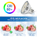 Miniatyrbilde 3 av 6: 6X 5W MR16 LED-pærer, GU5.3 LED-lyspærer dagslys hvitt 4500K, 2-pin spotpærer 12V, energisparende lyspærer erstatter 45W halogen Neutral White 6 Count (Pack of 1)