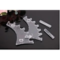 Miniatyrbild 3 av 3: Akryl 6 fack Pen Display Stativ Plast Kontor Display Stativ för Penna Makeup Borste Clear