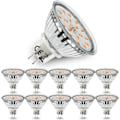 Miniatyrbillede 1 af 7: 10x 5W GU5.3 LED-pære, MR16 LED-pære Varm hvid 3000K, 450lm Lys stærk energibesparende pære Eqv.45W Halogen 12V Bi-Pin LED-spotpære Warm White 10 Count (Pack of 1)