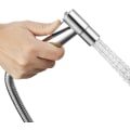 Miniatyrbillede 3 af 5: Håndholdt bidet-sprayer, rustfrit stål børstet nikkel spray kit, badeværelse stofble rengøringsmiddel, bærbar rustfri brusehoved
