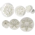 Miniatyrbilde 1 av 6: For Kakepynt Fondant Cookie Cutter Cupcake Dekorering Fondant Form Snøflak Kakepynt Verktøy for Babyshower Fest Bryllup Bursdag For -