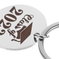 Miniatyrbilde 5 av 5: Klasse av 2023 Graduation Keychain Rustfritt Stål Graduation Gave Keychain Bag Henge Ornament