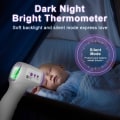 Miniatyrbilde 5 av 7: Berøringsfri pannetermometer for baby/barn/voksen, infrarød termometer, digitalt termometer med følsomme resultater og 32 sett med minnedata Purple