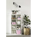 Miniatyrbilde 7 av 8: My Style Rattan Effect Set med 4 små rektangulære oppbevaringskurver på 4 liter - rosa - for kjøkken, stue, bad, soverom og vaskerom Pink 4 x 4L Small