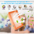 Pikkukuva 6 / 7: 2 kappaletta suodatinvaihto-osia Karcher WD4, WD5, WD6, MV4, MV5, MV6 märkä- ja kuivaimuriin, suodatinlisävarusteet, litteä laskostettu premium-suodatin WD4
