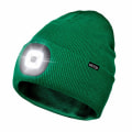 Pikkukuva 1 / 4: Unisex 4 LED-valolla varustettu pipo, USB-ladattava juoksuhattu, superkirkas handsfree-otsalamppu, LED-hattu juoksuun ja vaellukseen (vihreä)