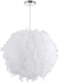 Fjærlampe Taklampe 30 cm E27 40W Hvit