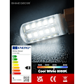 Miniatyrbilde 5 av 8: G9 LED-pære, 5W kald hvit 6000K, 450LM, tilsvarer 50W halogen, egnet for pendellamper taklamper vegglamper 6-pakning Model 1 Cool White
