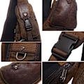 Pikkukuva 5 / 8: Kangaskankainen olkalaukku, crossbody-reppu miehille ja naisille, ulkoiluun, matkustamiseen, urheiluun, vaellukselle, leirintään, olka- ja rintapakkaus, rento päiväretkireppu, kahvi #38coffee(canvas)