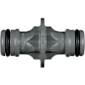 Miniatyrbillede 2 af 6: Kobling, forbindelsesstykke til sikker slangeforbindelse, forbindelse af to slanger til forlængelse, til overgangen fra 13 mm (1/2) til 13 mm (1/2) slange Kupplung 1/2 Zoll beidseitig Packung mit 1