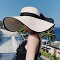 Miniatyrbilde 2 av 7: Kvinner Foldbar Floppy Bred Bremskjerm Solhatt Sommer Strandhatt UV UPF 50+ 07Style White