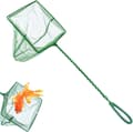 Aquarium Net, 25 cm Handle, Quick Catch Net for Small Fish or Debris (Green)