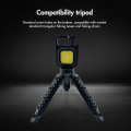 Miniatyrbillede 8 af 8: Genopladelig nøglering arbejdslys LED camping lanterne, 2 stk. Mini COB lommelygte, 7 lystilstande multifunktionel bærbar mini lommelygte til nødsituationer