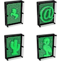 Miniatyrbillede 7 af 8: 48109 Glow in the Dark Pin Art Impression Legetøj/Ideel til Hjemmet og Kontoret/Nyhedssjov Gave / 3D Sjov Skrivebords Skulptur Gadget/Klassisk Retro Spil / 1 Glow in the Dark