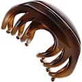 Miniatyrbilde 1 av 5: Sklisikre store krystallplast blekksprut klips hårklype banan klips for kvinner (Mørkebrun) Dark Brown