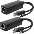 Miniatyrbilde 1 av 4: 2-pak Gigabit PoE-splitter, 48v til 5v 2.4a Micro USB Ethernet-adapter, fungerer med Raspberry Pi 3b+, IP-kamera og mer