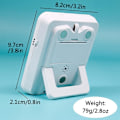 Miniatyrbild 3 av 5: Digital dubbel kökstimer, 3 kanaler räkna upp/ner timer, matlagningstimer, display, hög volym larm