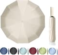 Foldable Umbrella Compact Windproof Travel Umbrella Automatic 24 Ribs Anti-UV Waterproof Sun Protection Umbrella