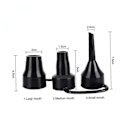 Miniatyrbilde 2 av 5: 3-pakning Erstatningsdyser Plastdysehode Luftmadrasser Pumpe Dyser Oppblåsbar Luftpumpe Inflator Adapter Luftpumpetilbehør 1