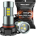 Pikkukuva 1 / 7: 5202 LED-sumuvalot, 6000K Xenon White, 27 SMD-sirua DRL-polttimot, 5202 5201 PS19W PS24W LED-sumuvalo, 2 kpl White 5202/5201/PS24W