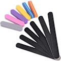 Miniatyrbild 8 av 8: Nagelfilar och bufferset 12 st, 100/180 Grit Professionell nagelfil Slipblock Poleringsfil Bufferblock för att ta bort åsar/naglar Black Nail Files & Buffers Set (6+6)