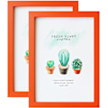Miniatyrbilde 1 av 7: Bilde Ramme for A4 Foto Orange Ramme MDF Bilde Ramme 2 Pakk for Bordplate og Vegg Orange A4 / 21x29.7 cm