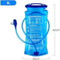 Miniatyrbillede 7 af 8: Hydreringsblære, 3 L 2 L 1,5 L Vandblære BPA-fri, 3 Liter Stor Åbning Vandbeholder, Lækagesikker Militær Vandopbevaringsblærepose 3l