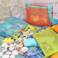Miniatyrbild 5 av 5: Strandleksaker Mesh Strandväskor Barn Skal Samling Strandleksaker Strandleksaker Pojkar Och Flickor Simtillbehör (Endast Väska, Set Om 3)